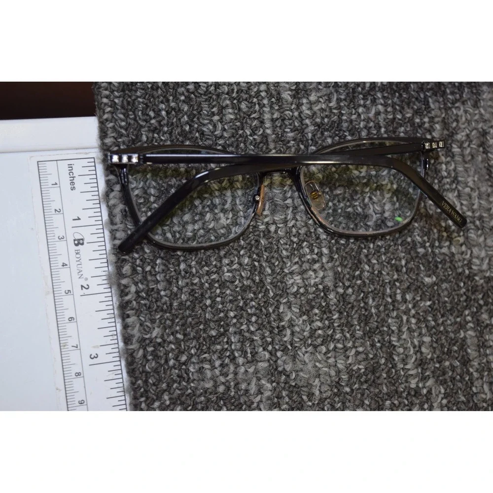 Vera Wang V914 BK Black Cat Eye Eyeglasses Frames 53-16-140 Crystal‎ Accents